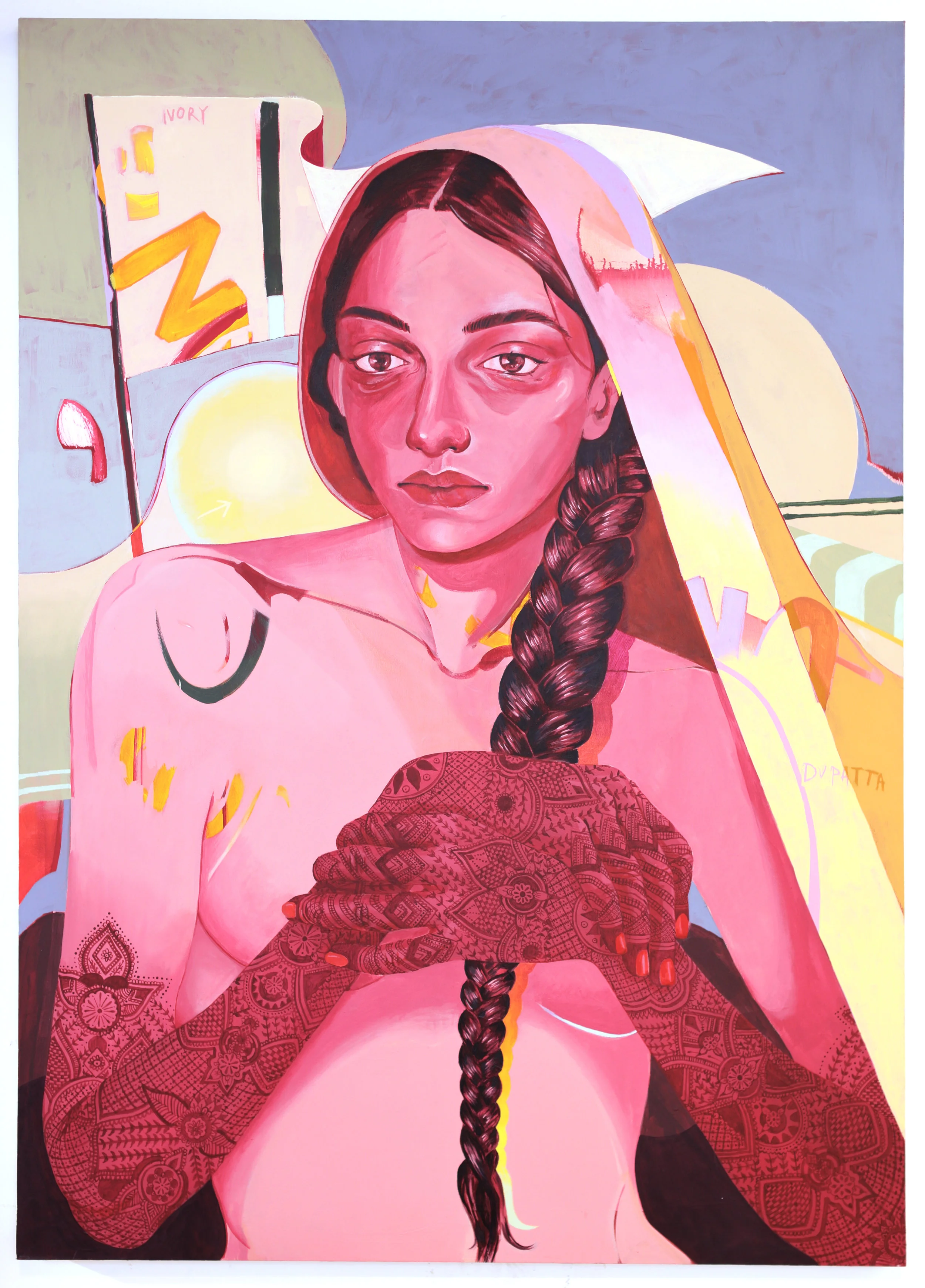 nikka (pink) acrylic on canvas 60’’ x 42.5’’ 2018