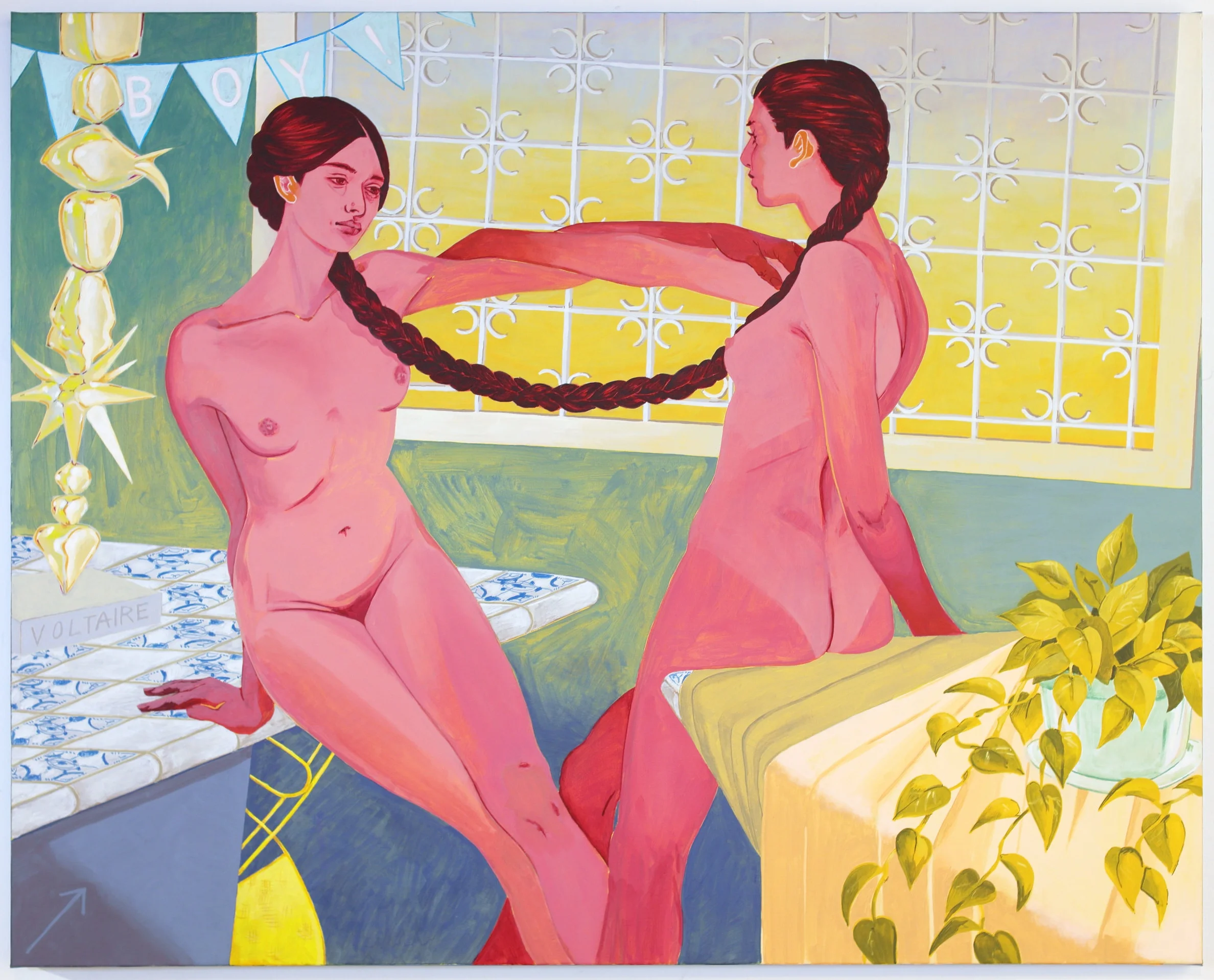 gender reveal acrylic on canvas 46’’ x 58’’ 2018