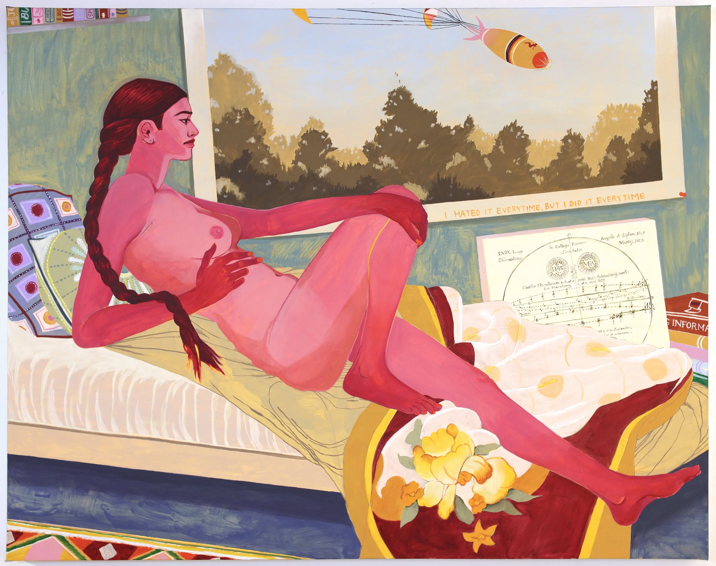 odalisque acrylic on canvas 60’’ x 48’’ 2018