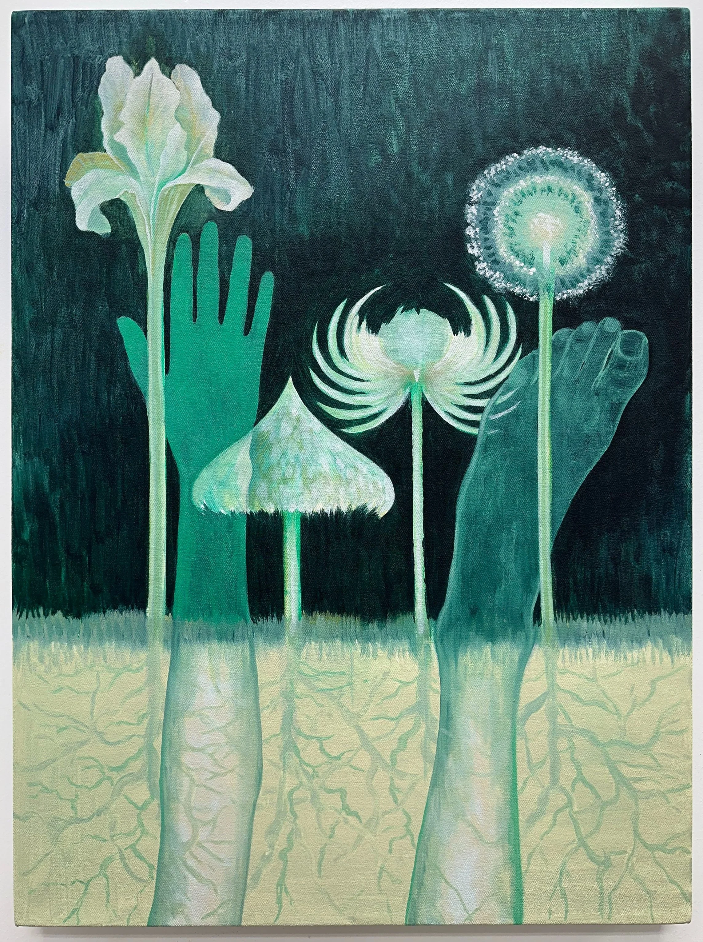 four flags III 30” x 22” 76 × 55 cm oil on canvas 2024