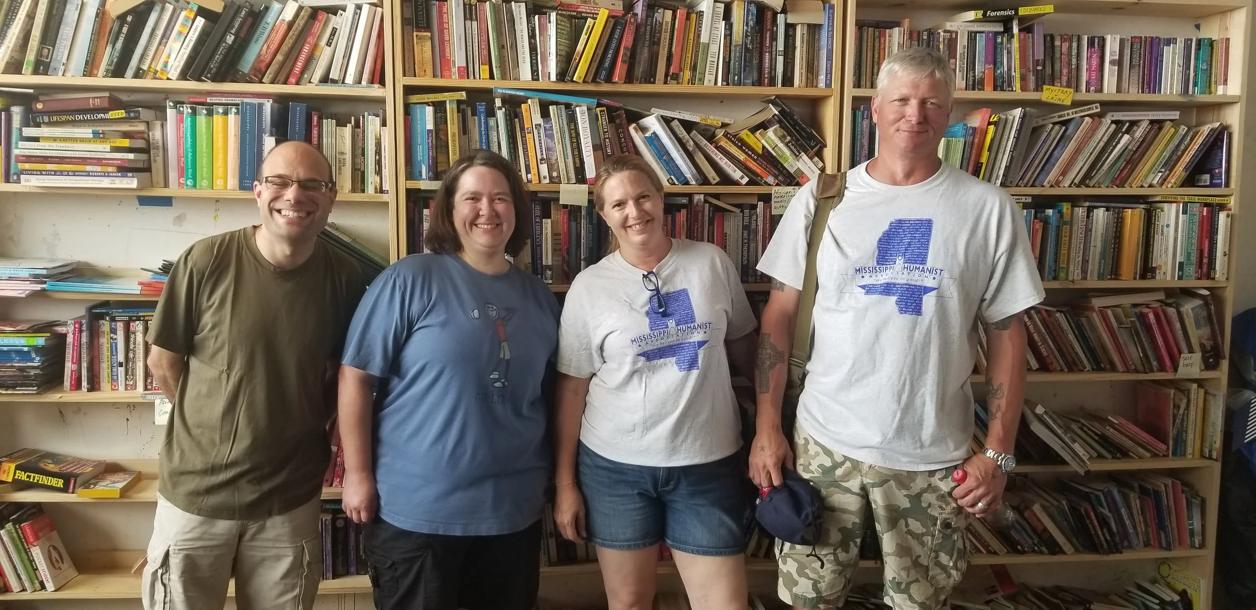 Pictured left to right: Eric Reisman, Amy Blue, Kim Gibson, Dale Gibson