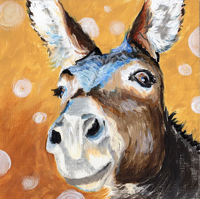 Donkey - Acrylic on canvas