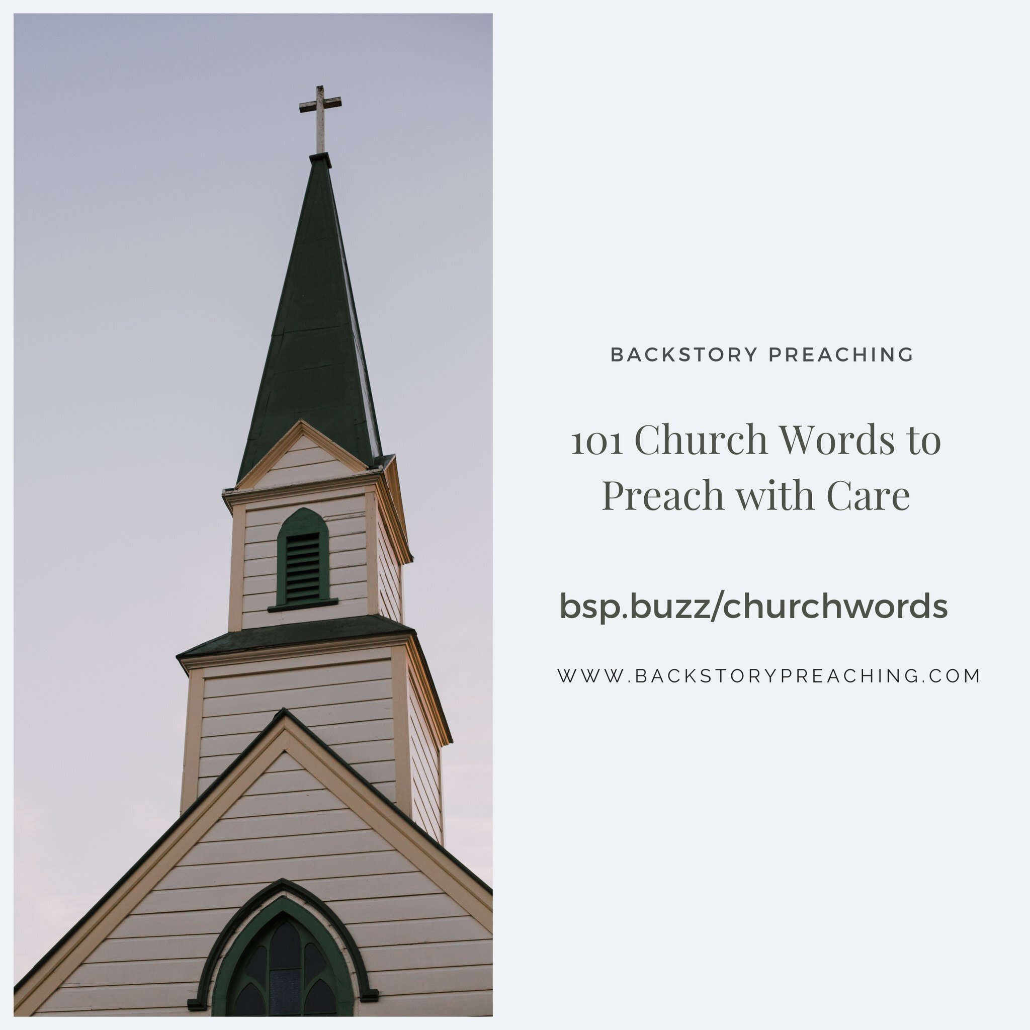 Grace. Mercy. Justice. Sin. What do they mean? Do your listeners have the same understanding you do? Get &quot;101 Church Words to Preach with Care&quot; delivered to your inbox to help you carefully consider the ways you use &quot;church words&quot;