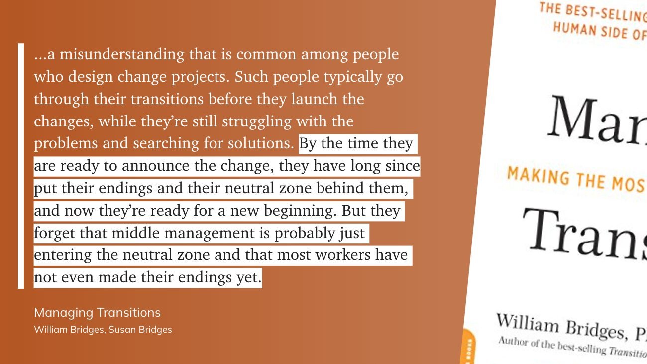 We're often 10,000 steps farther down a path of change than our listeners are; we've already done the work to get where we are. We often forget that our listeners don't leapfrog to meet us &mdash; we have to go back and walk alongside as they take ea