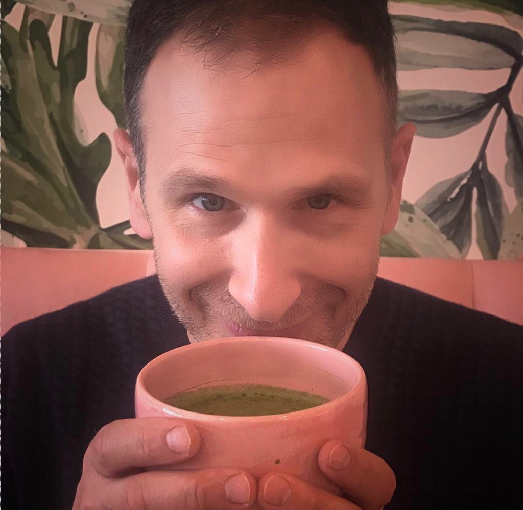 Brad drinking Matcha.jpeg