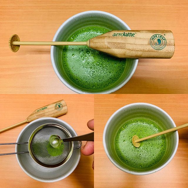 Yes I know I prefer my bamboo chasen over electric whisks and wooden chasaku over metal measuring spoons, yet I was curious about this set that contained a bamboo looking whisking. I actually thought it was bamboo when I bought it. Still it looks goo