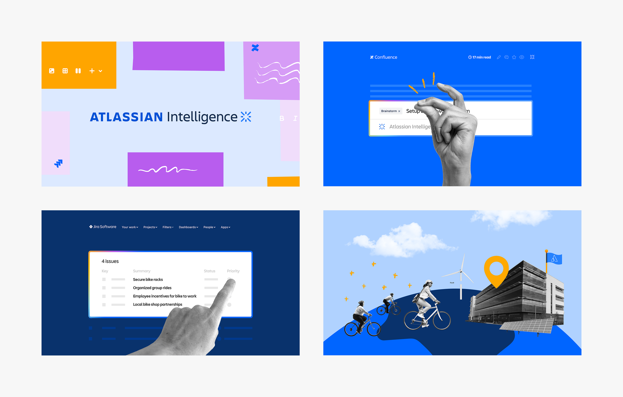   Final key frames:  the video had a systemized color story. The intro and outro were in full color and the product pages showcased a blue palette. 