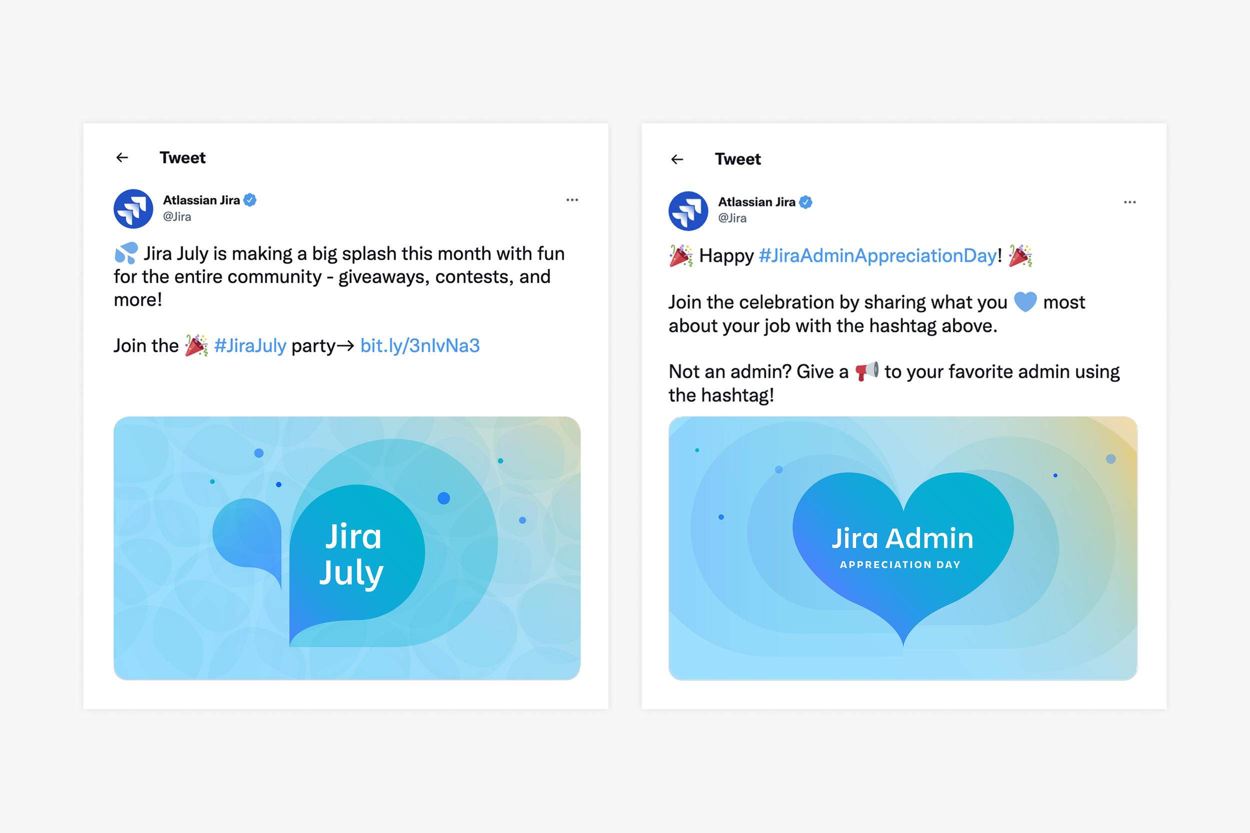   Social posts:  made a splash with the start of Jira July and shouted out all admins on Jira Admin Day 