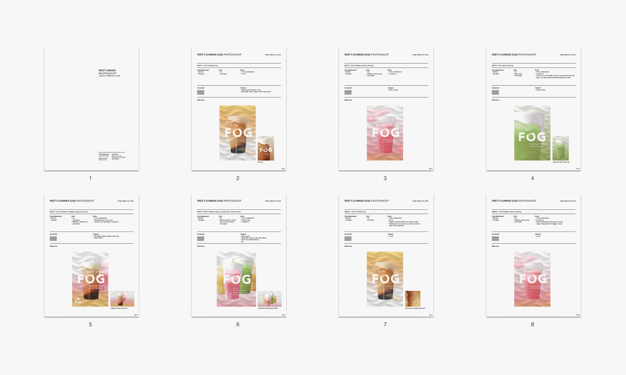   Photoshoot pre and post production:  created a shot list that documented the props, ingredients and use cases. I also worked with the photo team in post production for selects, retouching and extensions.  