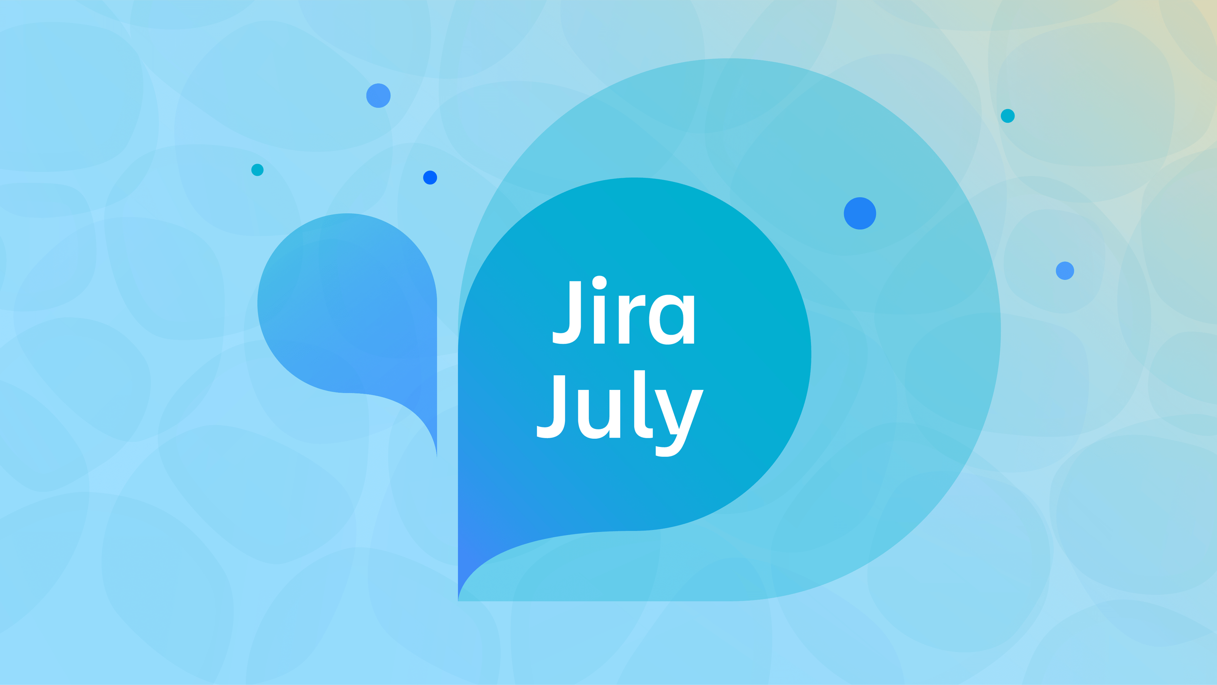   Jira July branding:  alternative campaign visual with lockup against a water background 