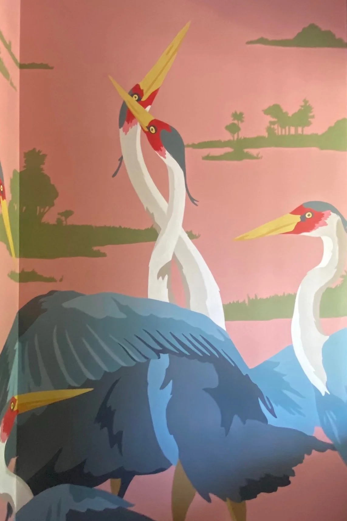Kipper Millsap Heron Mural Powderroom Wallpaper 1.jpg