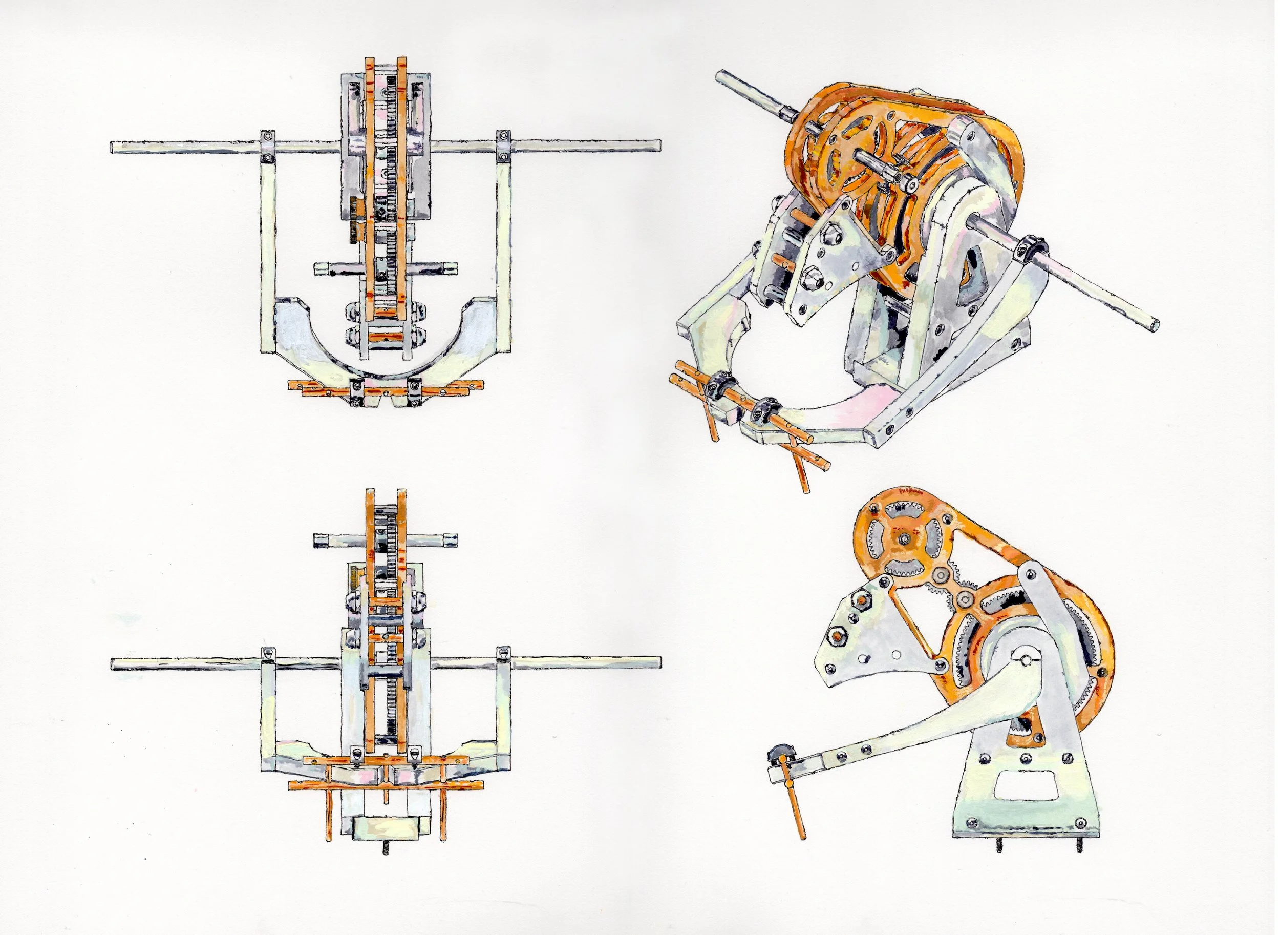 #800-GEAR-BOX-4-VIEWS