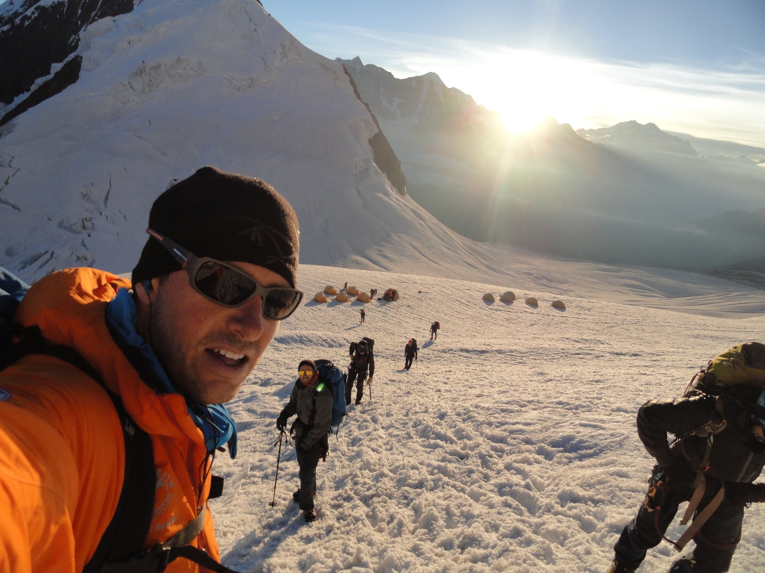 Leaving Camp 1 on Manaslu - Nepal