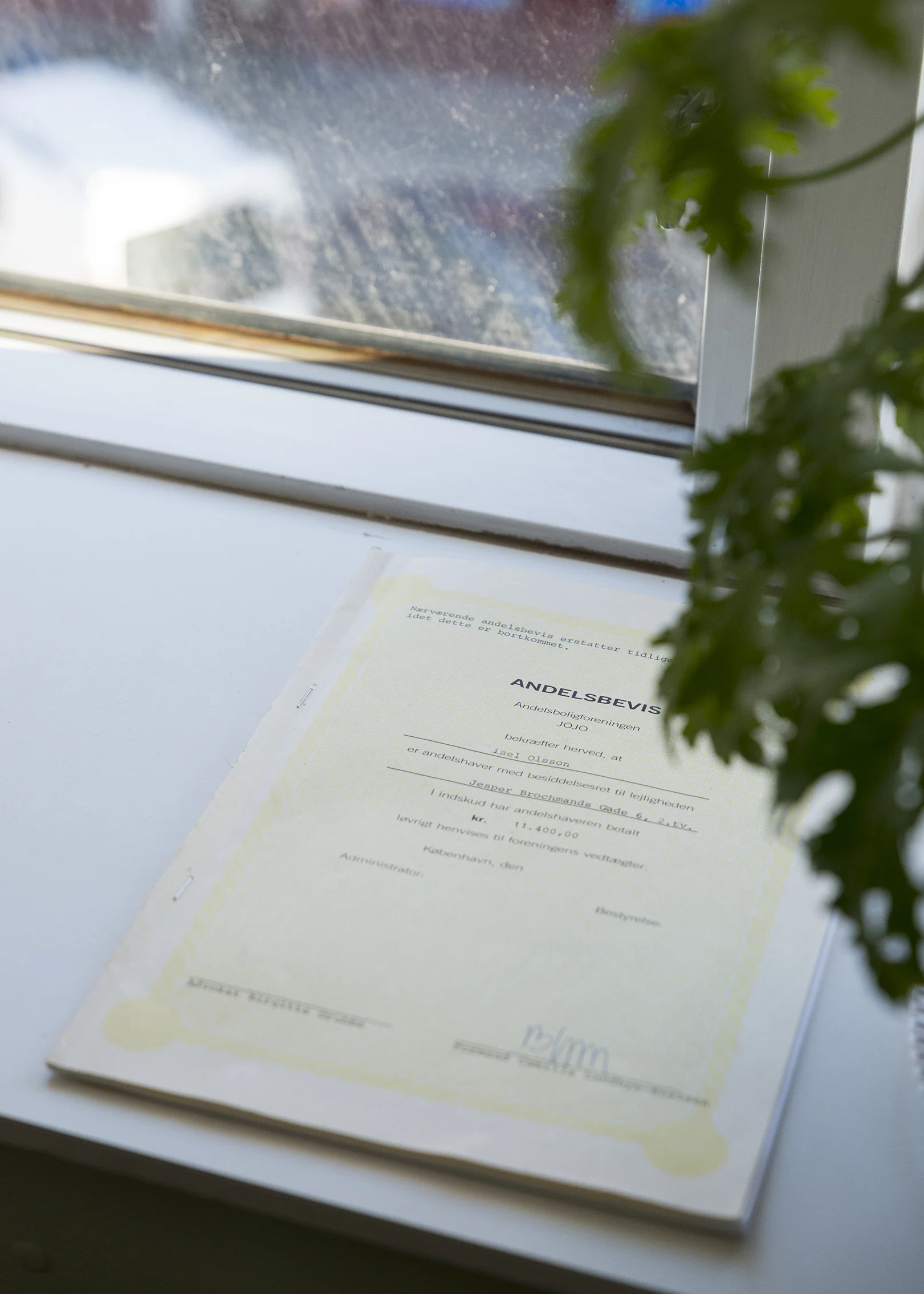 Andelsbevis (tenant contract) (2017) Moa Alskog