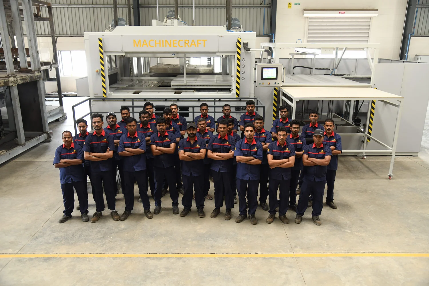 Machinecraft Technologies shop floor team at Umargam factory