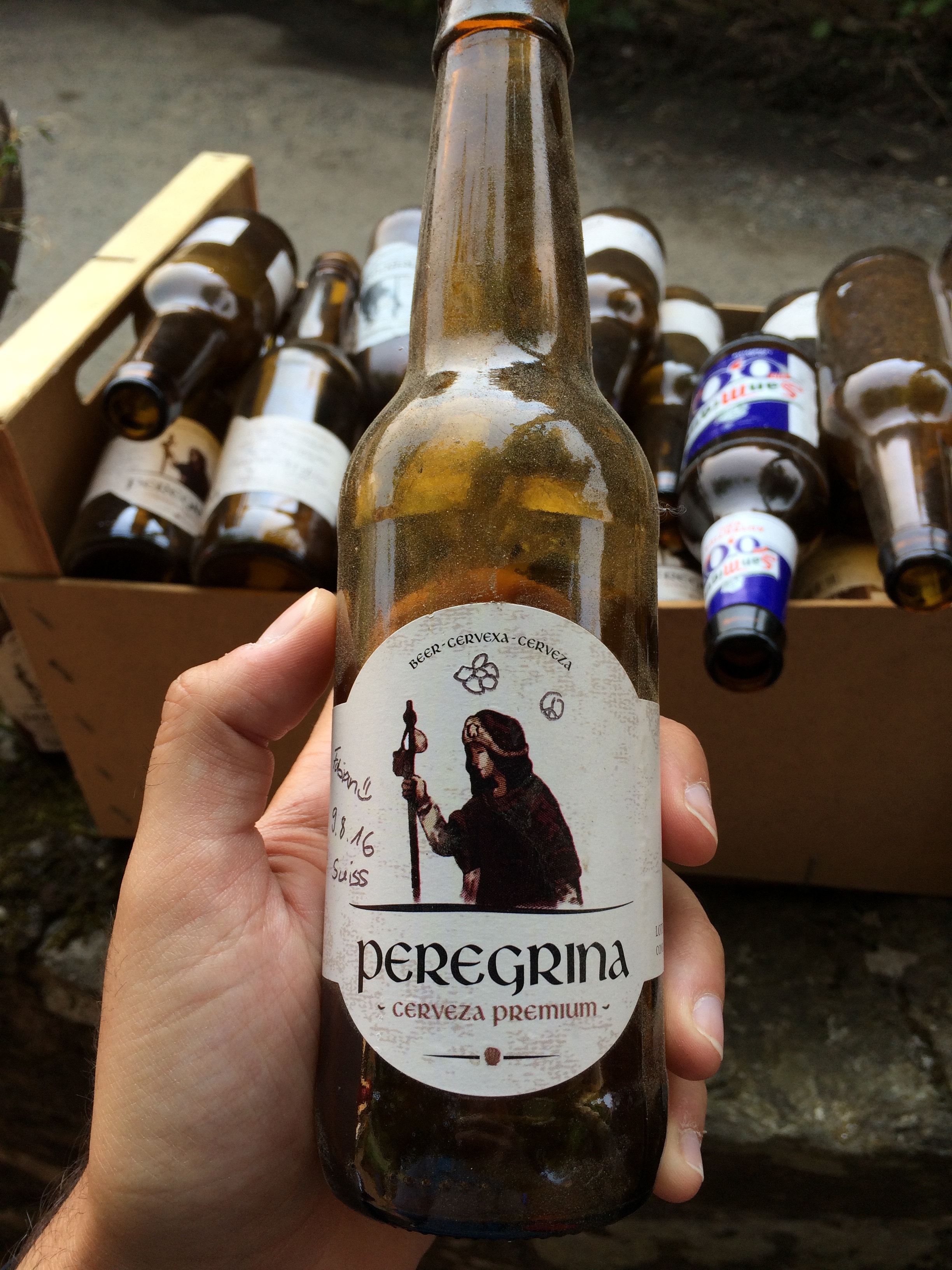 Micro brew beer off the Camino de Santigao