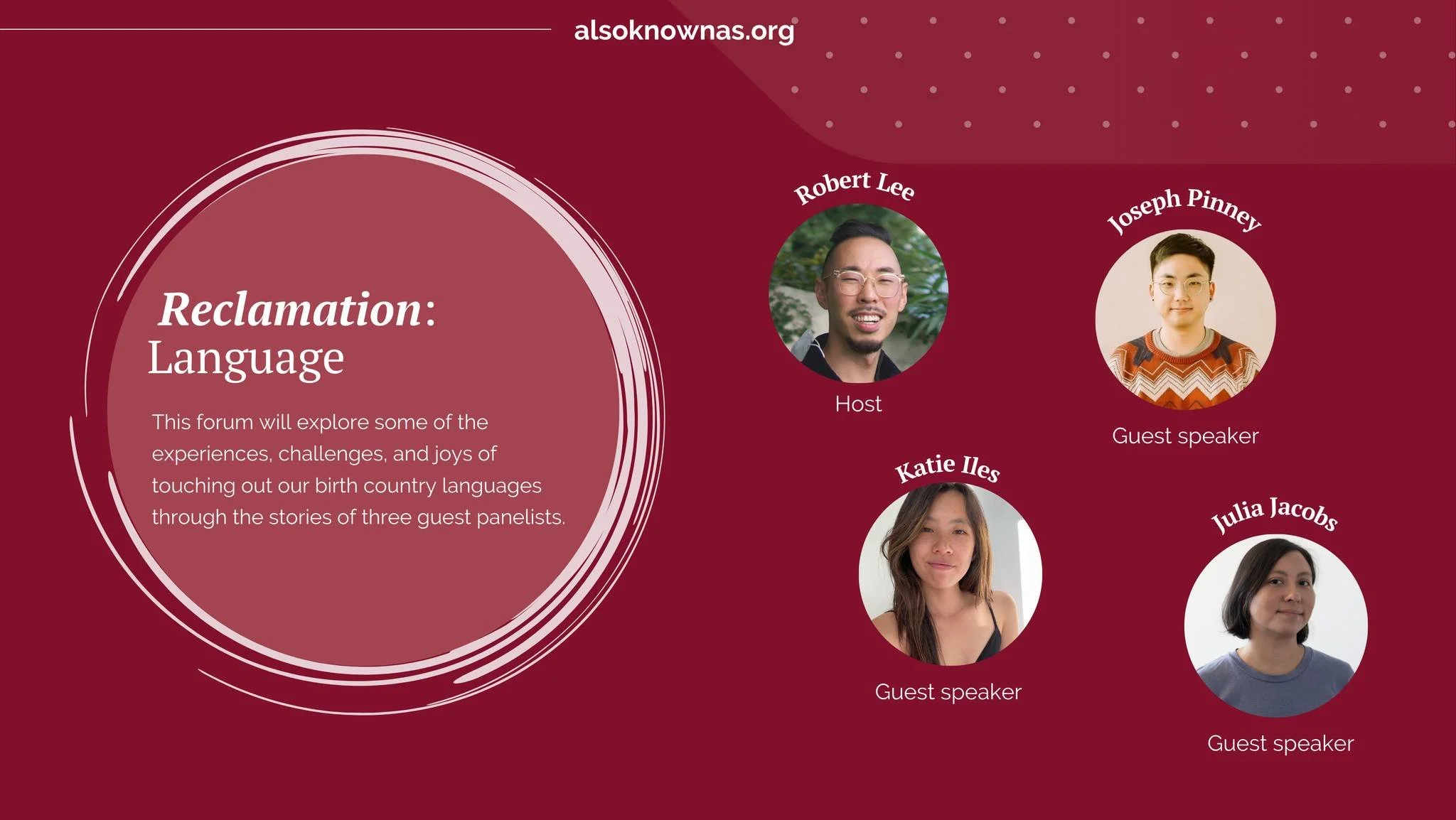 AKA Adoptee Forum: Reclamation: Language