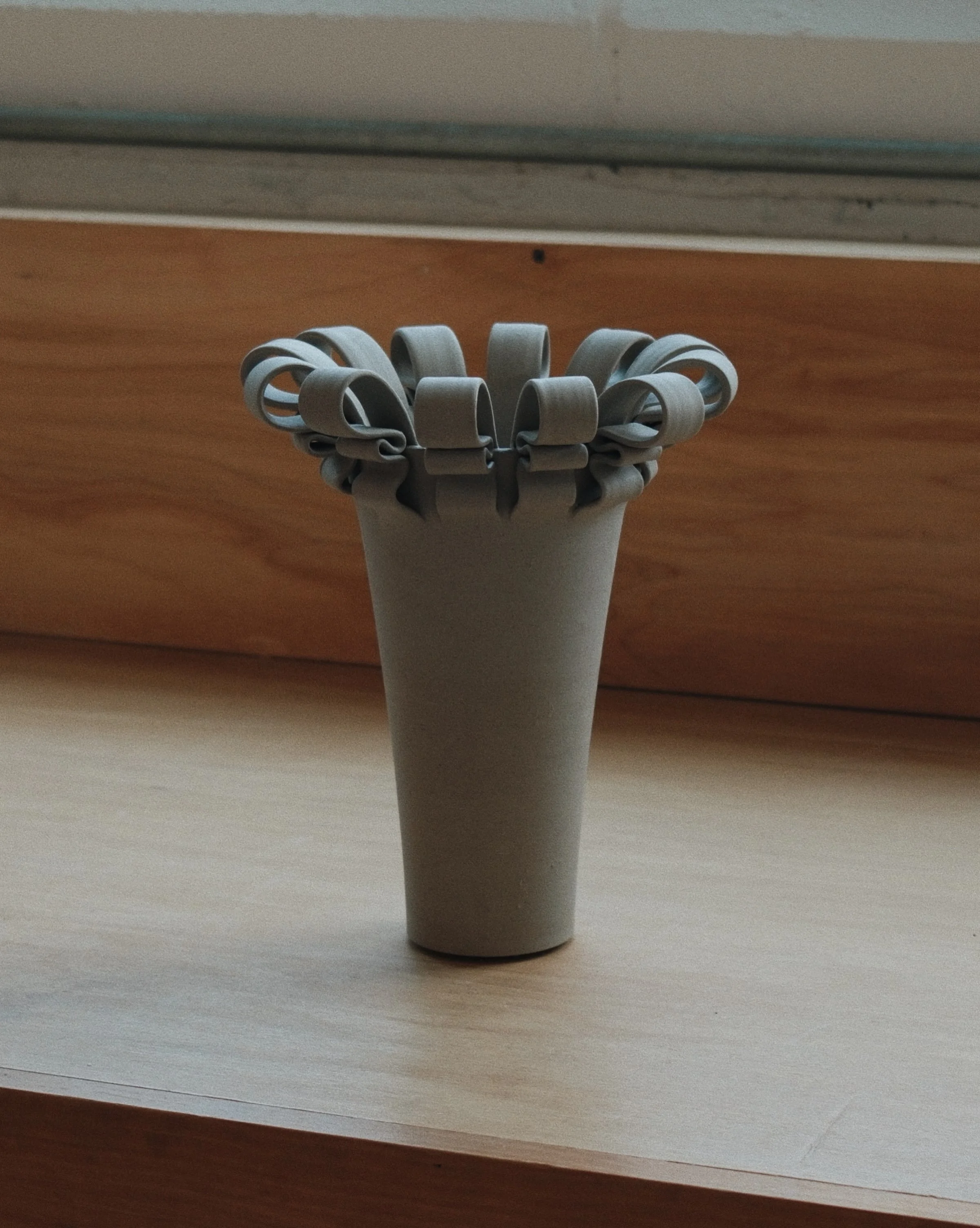 I finished one! Well technically three. These are first on my make list every wood firing and then somehow I make the body and never finish the details. This time around, I completed four, broke one and ended up with three ready to fire! A few are al