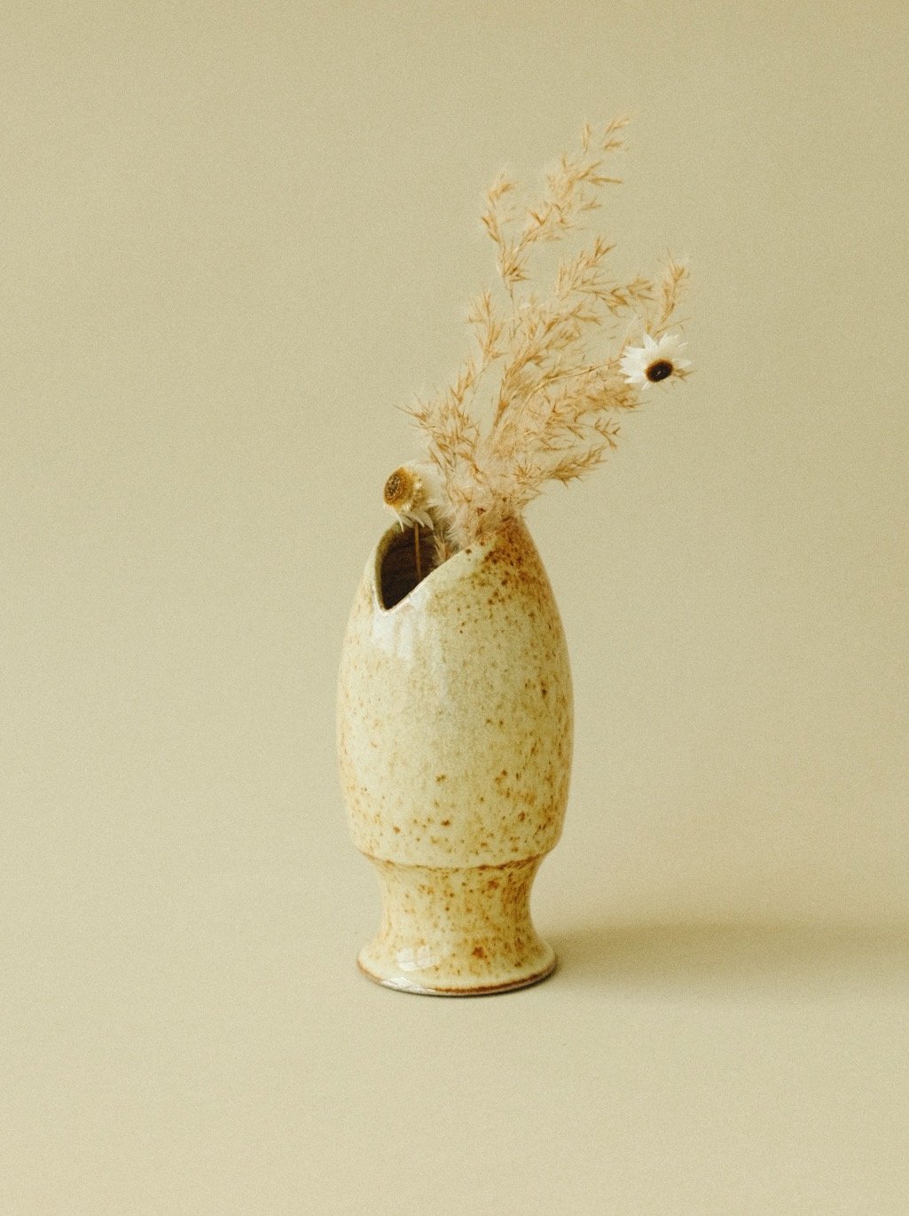 Small Vase — Wood-Fired White Salt