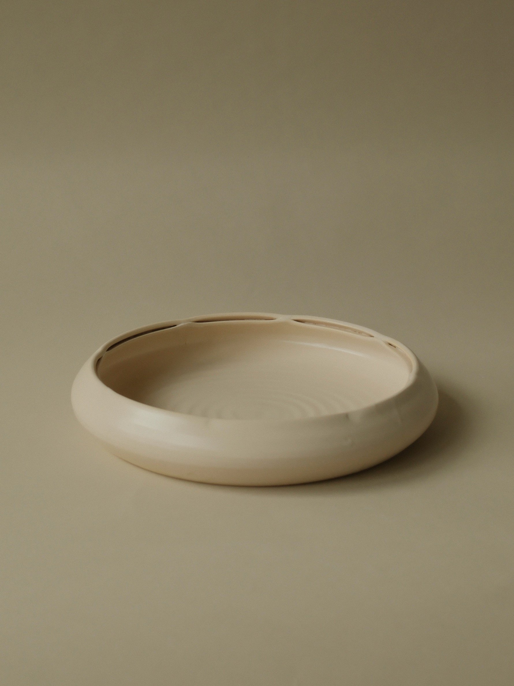 Large Low Scalloped Serving Bowl