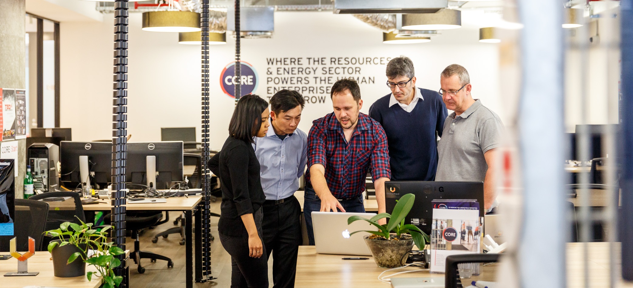 Startup community members at CORE Innovation Hub