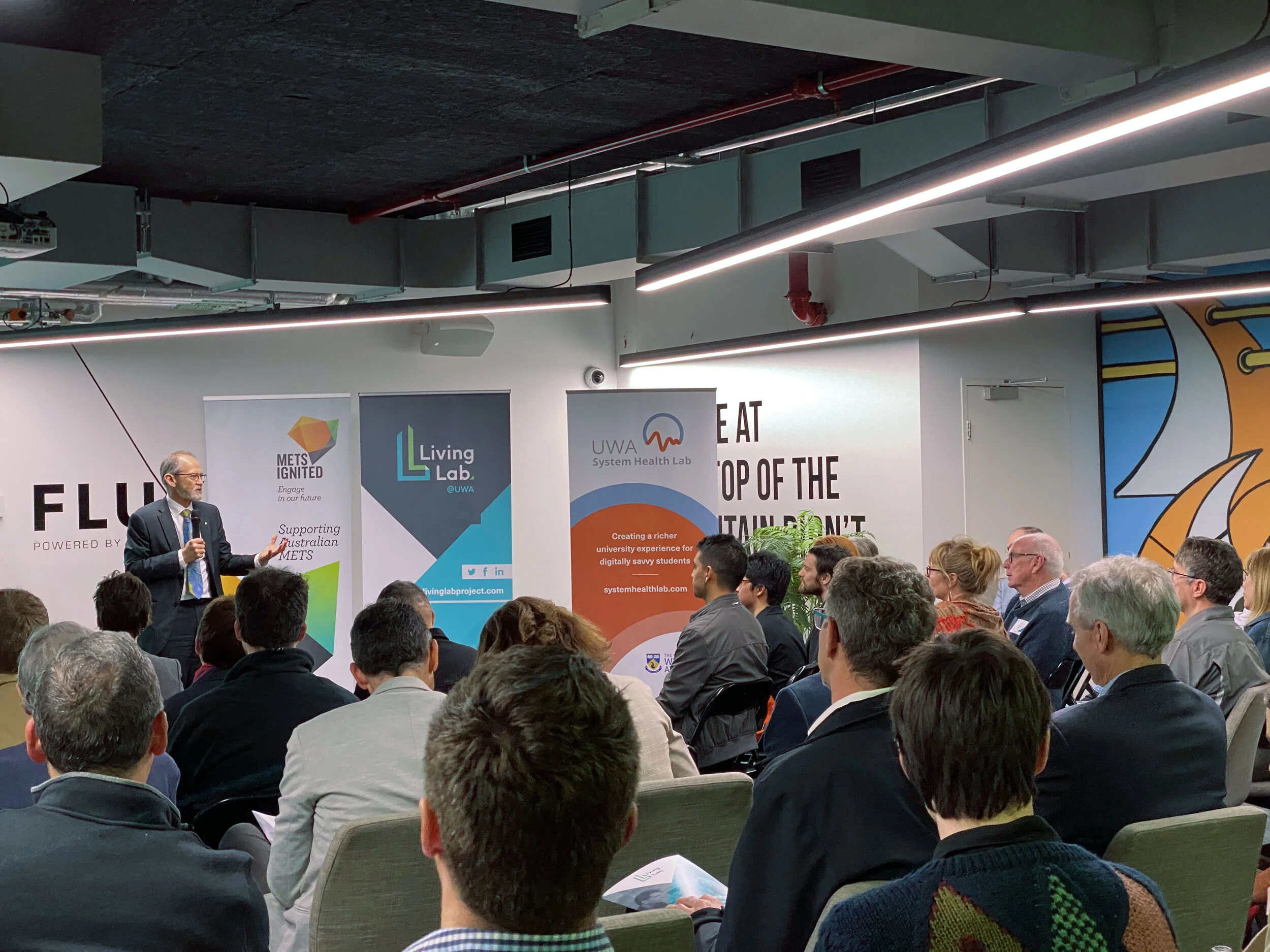 Professor Peter Klinken presenting