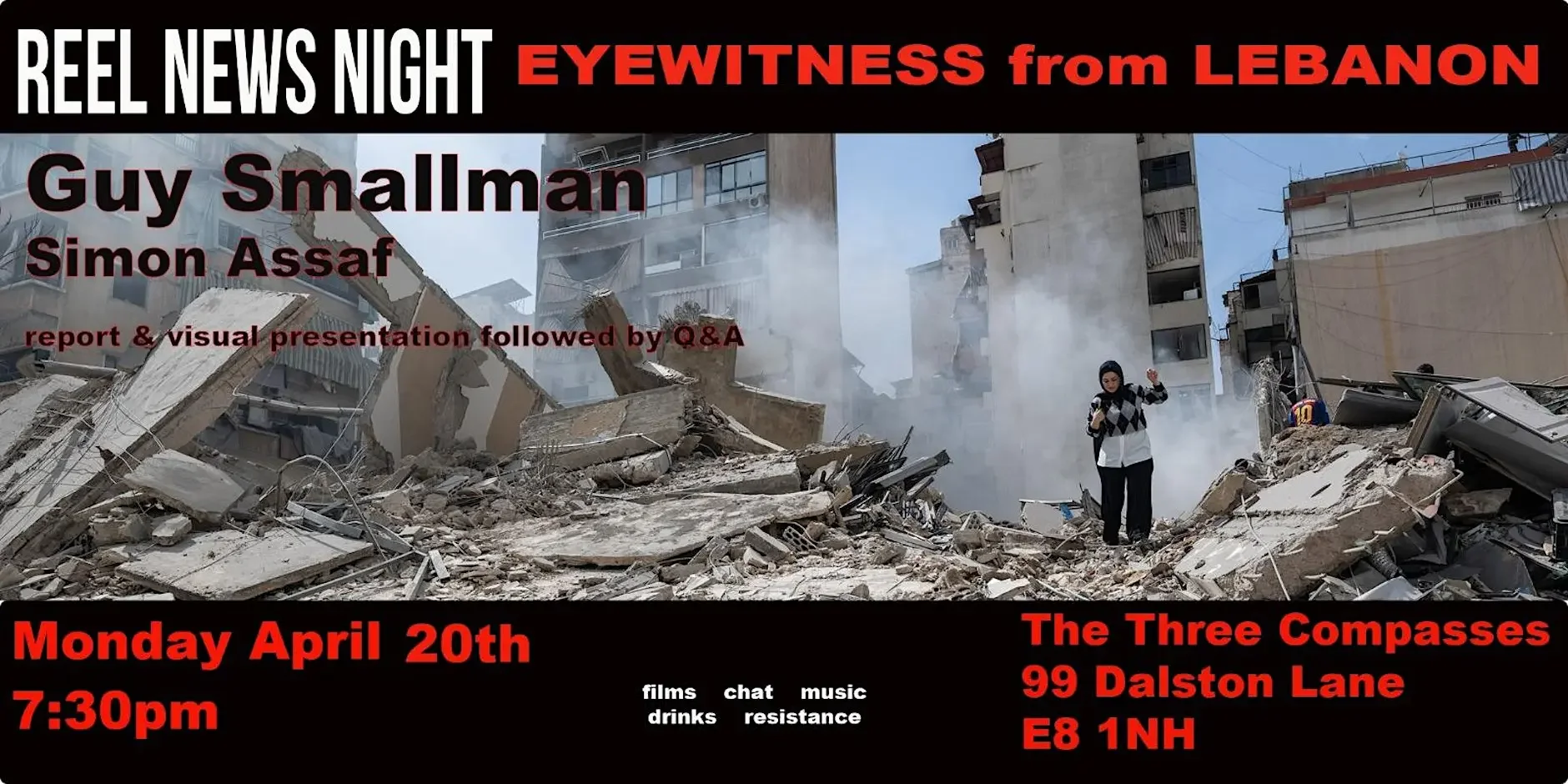 Reel News Night: Eyewitness from Lebanon