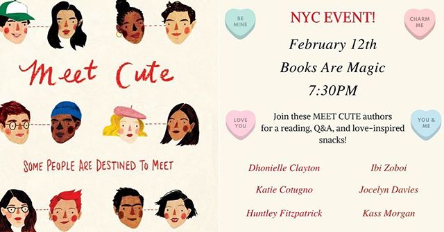 Be my valentine, NYC! 
This Monday
7:30 @booksaremagicbk 💕✨💕✨
#meetcute #valentinesday #galentinesday #yalit #yabooks #shortstories #lovestories #ireadya #booklove #bookworm #booknerdigans #booksofinstagram #writersofinstagram #writersofig #booksta