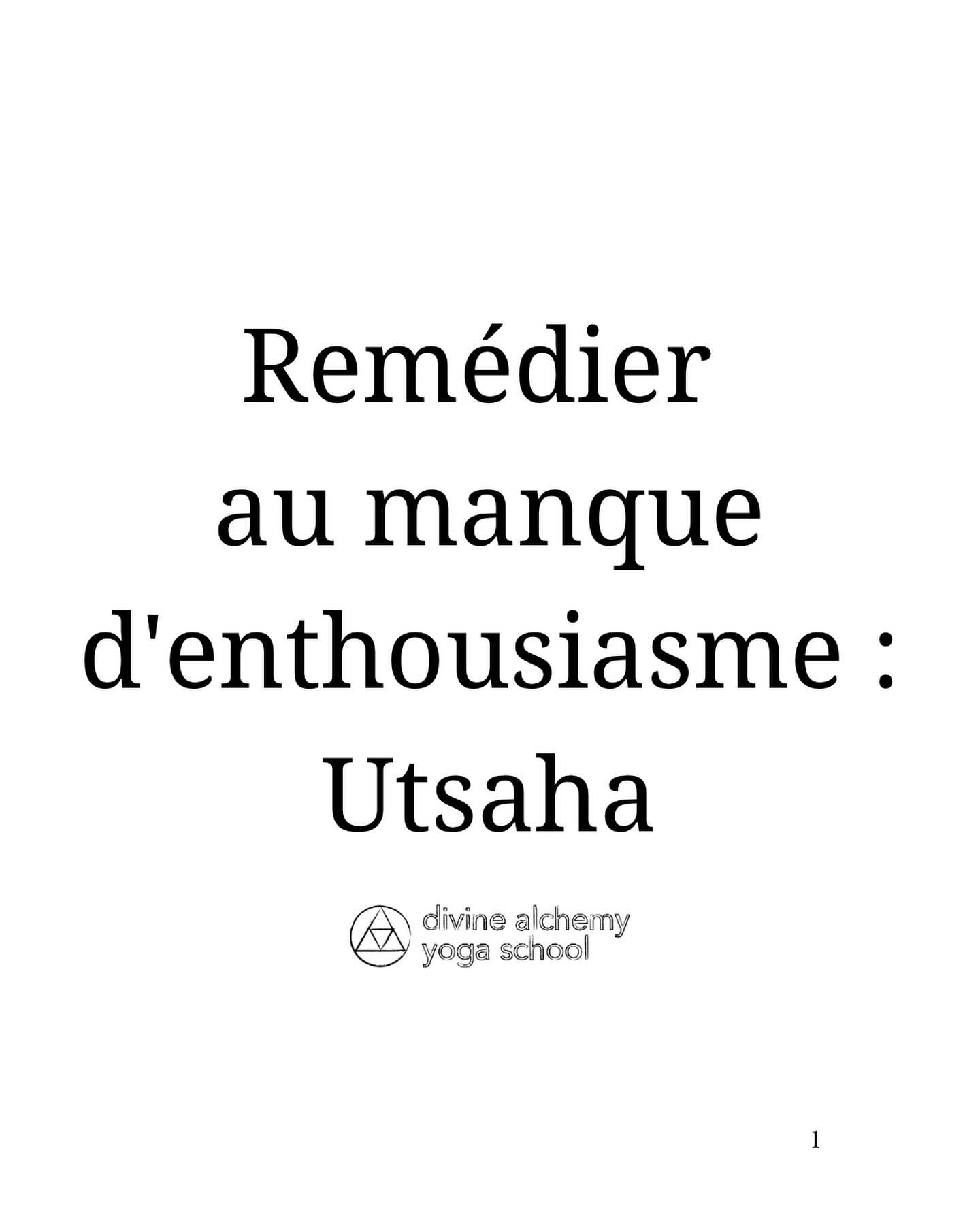 R&eacute;cup&eacute;rez la flamme qui anime votre esprit🔥

Utsaha insuffle un sens et de l&rsquo;&eacute;nergie &agrave; chaque action, vous incitant &agrave; suivre votre propre chemin avec une d&eacute;termination ferme. 

C&rsquo;est une force qu