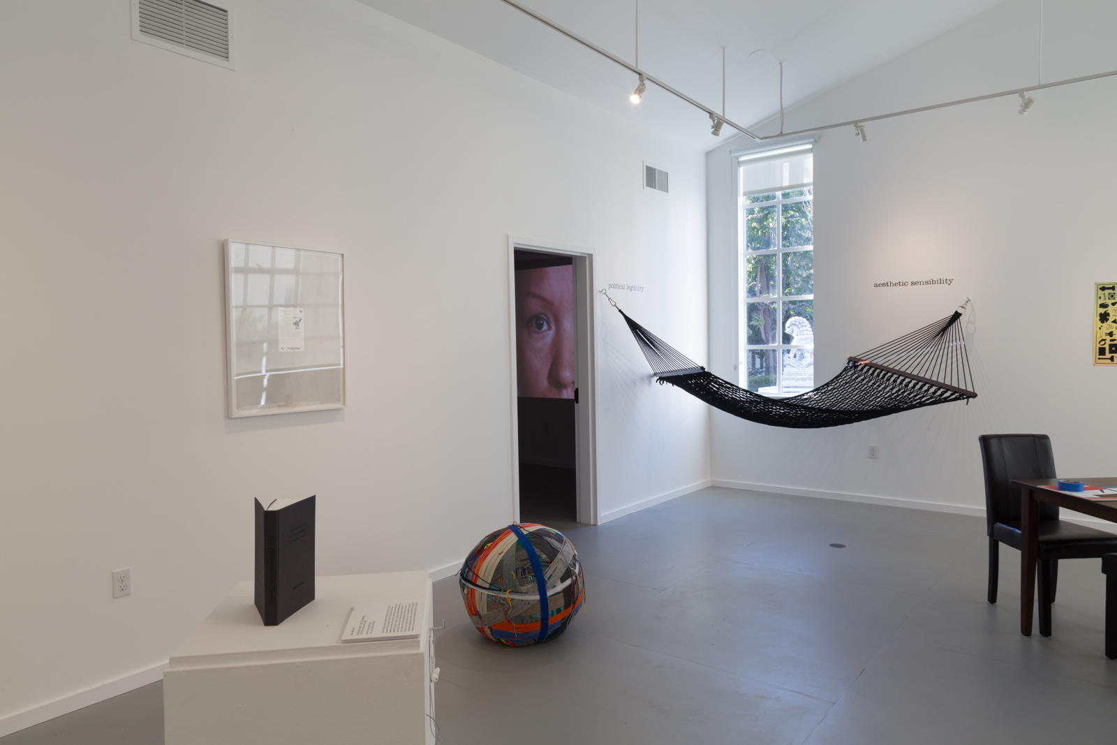 Installation image of Resistnance Training. Photo by Phil Bond.