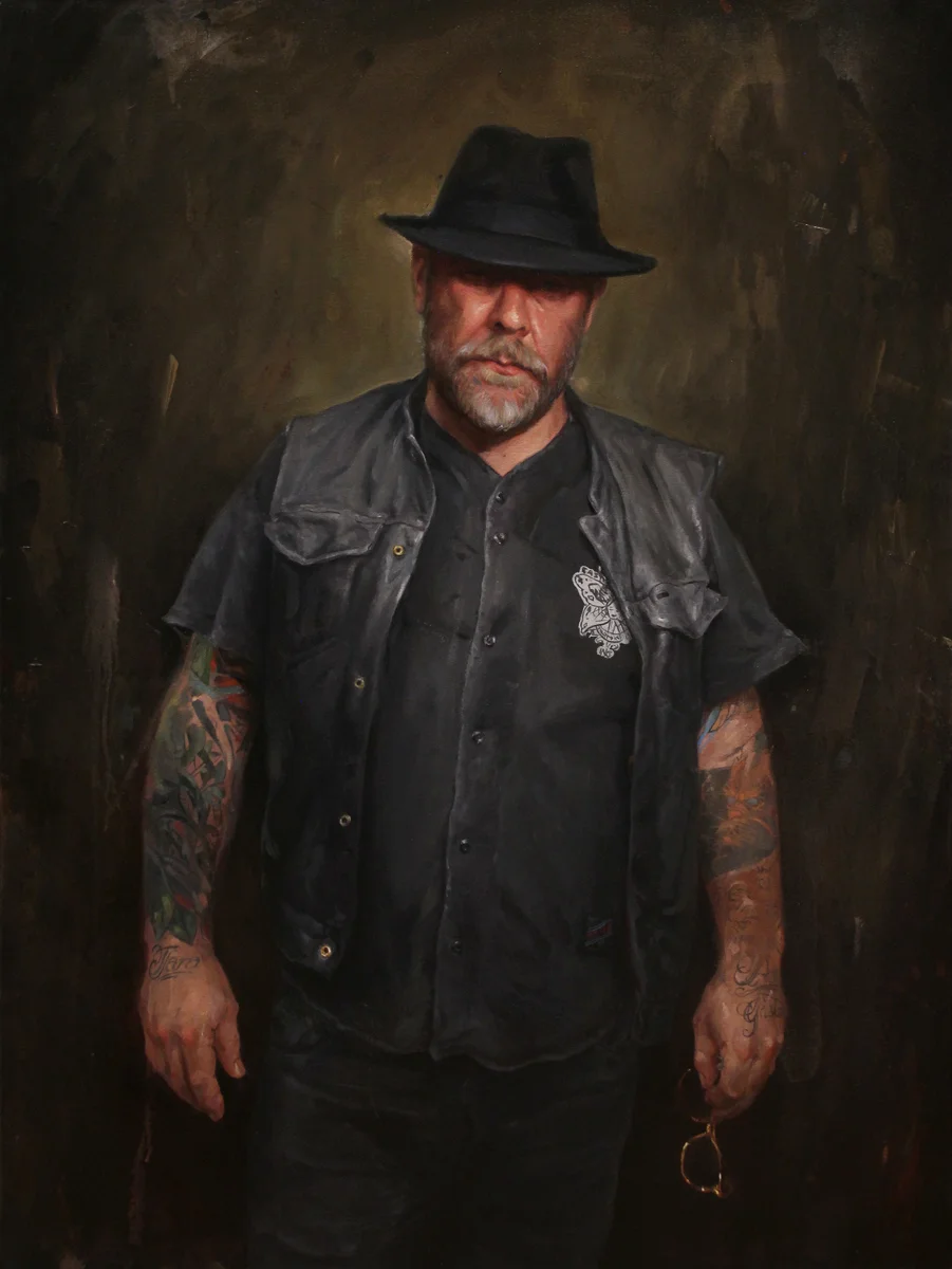 'Portrait of the Artist, Tin-tin', oil on canvas, 40" x 30", 2016, Collection of Tin-tin