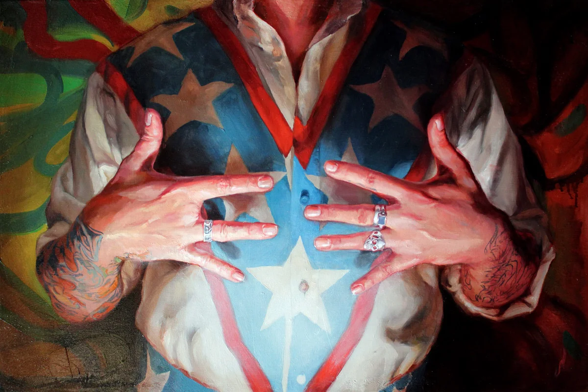 'Portrait of the Artist, Bryan Bancroft', oil on canvas, 20" x 30", 2010, Personal Collection