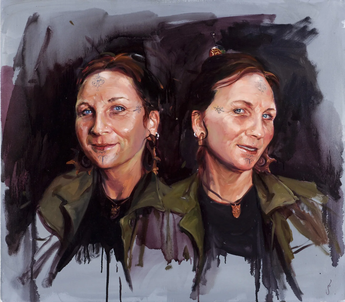 'Portrait of the Artist, Shannon O'Sullivan', oil on canvas, 30" x 24", 2008, Collection of John Trippe