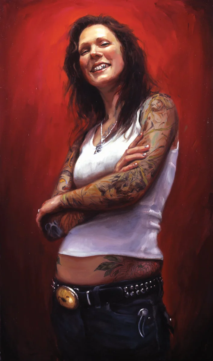 'Portrait of the Artist, Amandalynn', oil on canvas, 44" x 26", 2007, Collection of Bob McLauchlan