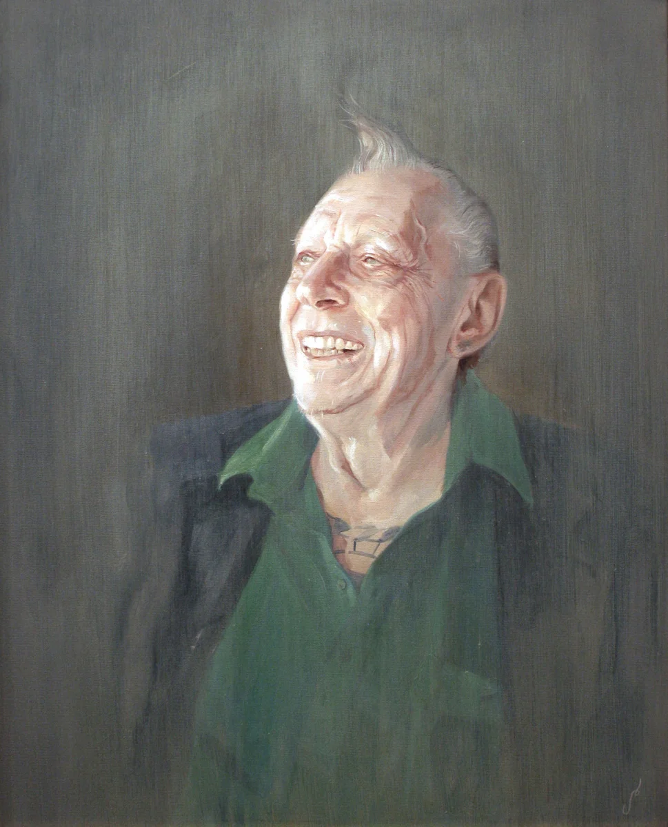 'Portrait of the Artist, Crazy Philadelphia Eddie Funk', oil on canvas, 30" x 24", 2009, Private Collection