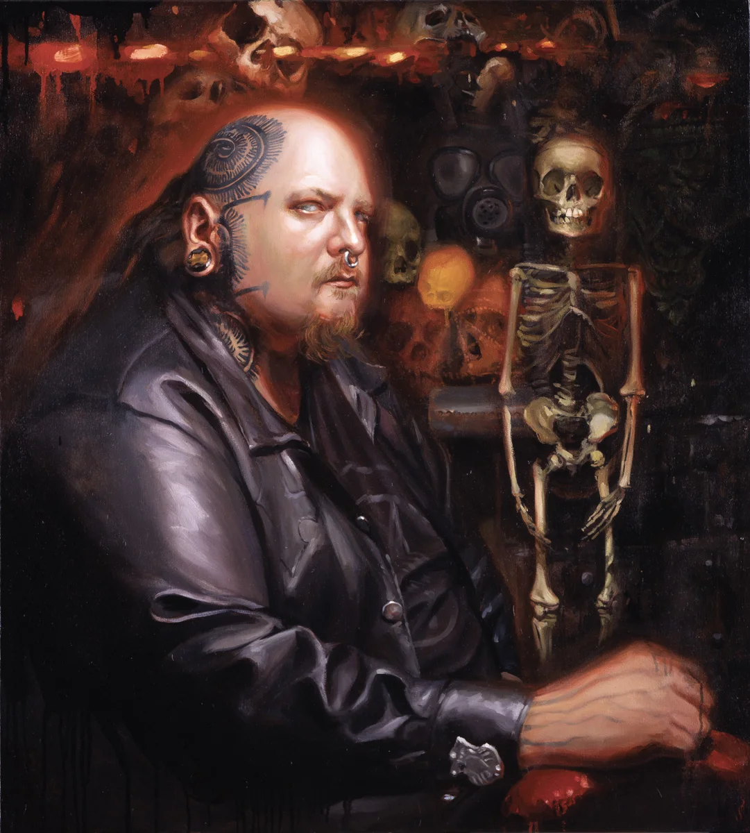 'Portrait of the Artist, Paul Booth', oil on canvas, 38" x 34", 2006, Collection of Paul Booth