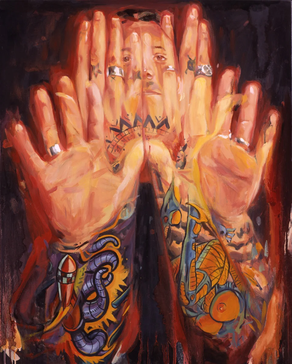 'Portrait of the Artist, George Campise', oil on canvas, 30" x 24", 2005, Collection of George and Deb Campise