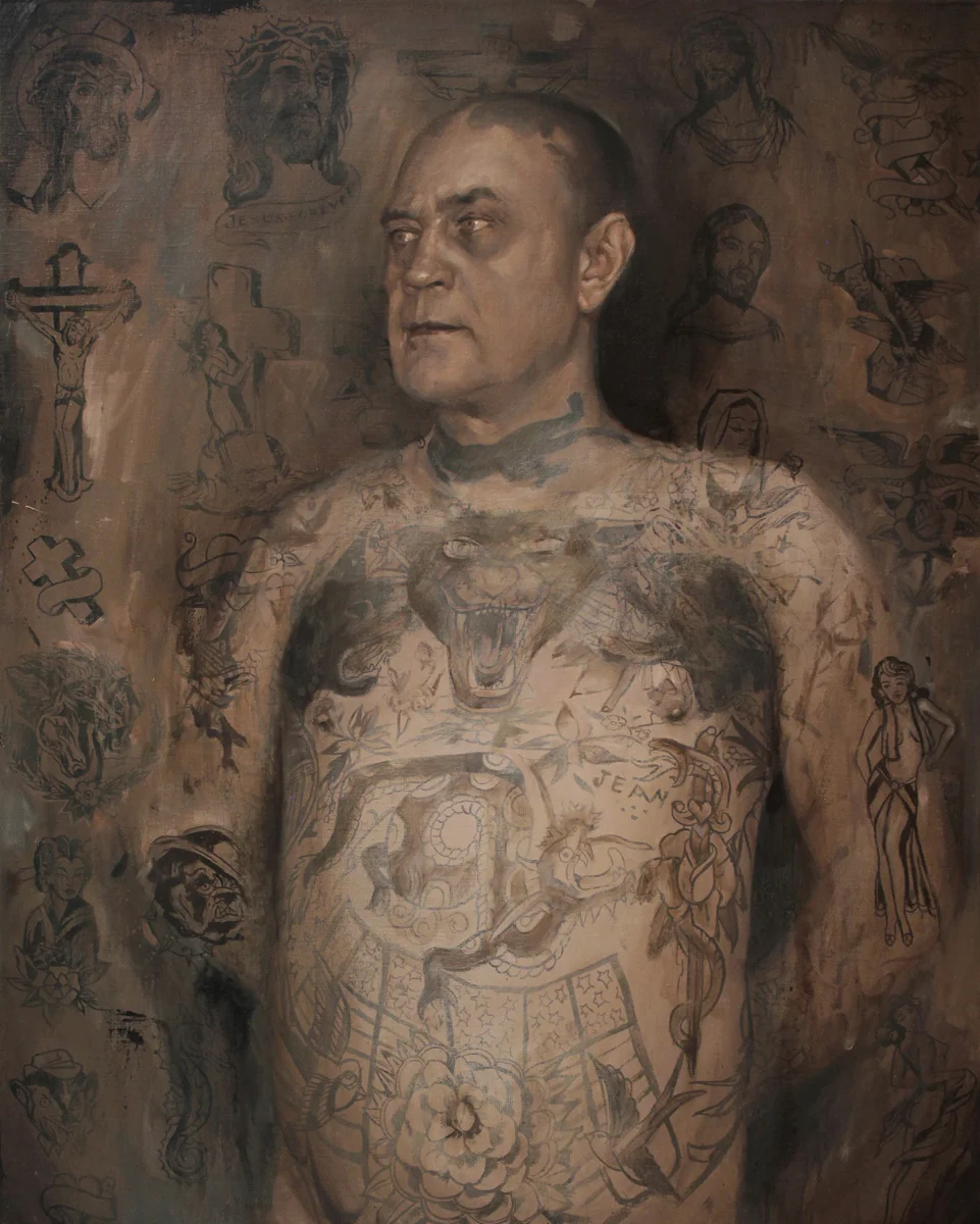 'Portrait of the Artist, Ralph Johnstone', oil on linen, 30" x 24", 2017, Collection of Nick Colella