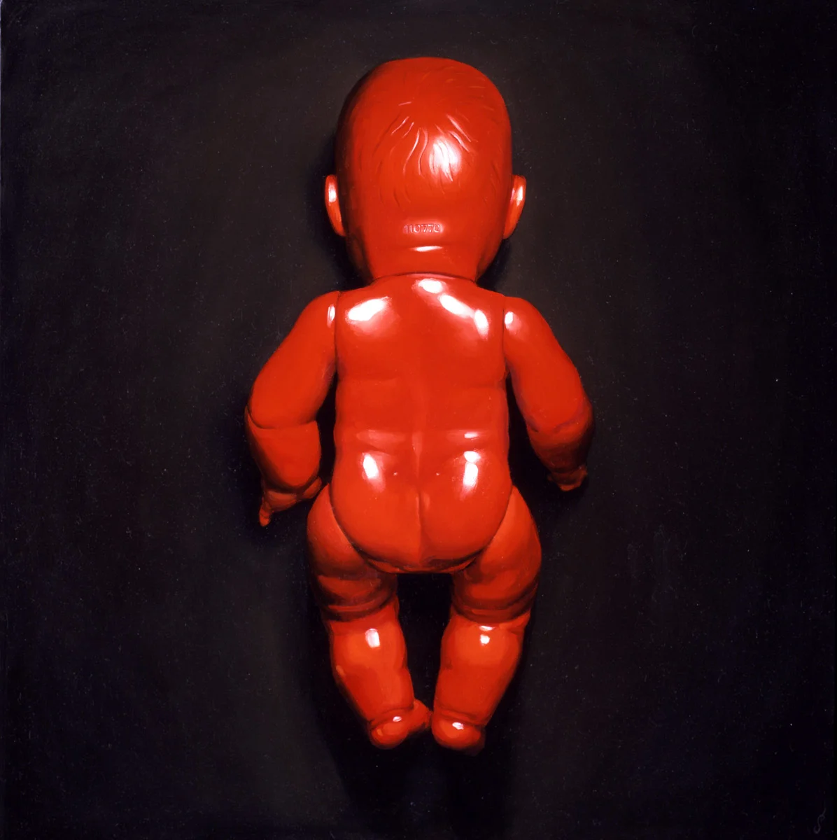 'Self Portrait in Red', oil on canvas, 36" x 36", 2004, Collection of Matt Petty