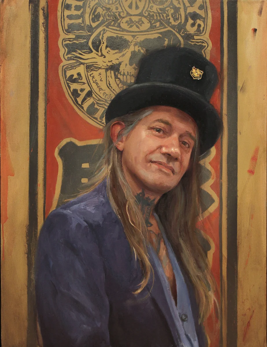 ‘Portrait of the Artist, Filip Leu’, oil on canvas, 24” x 18”, 2017