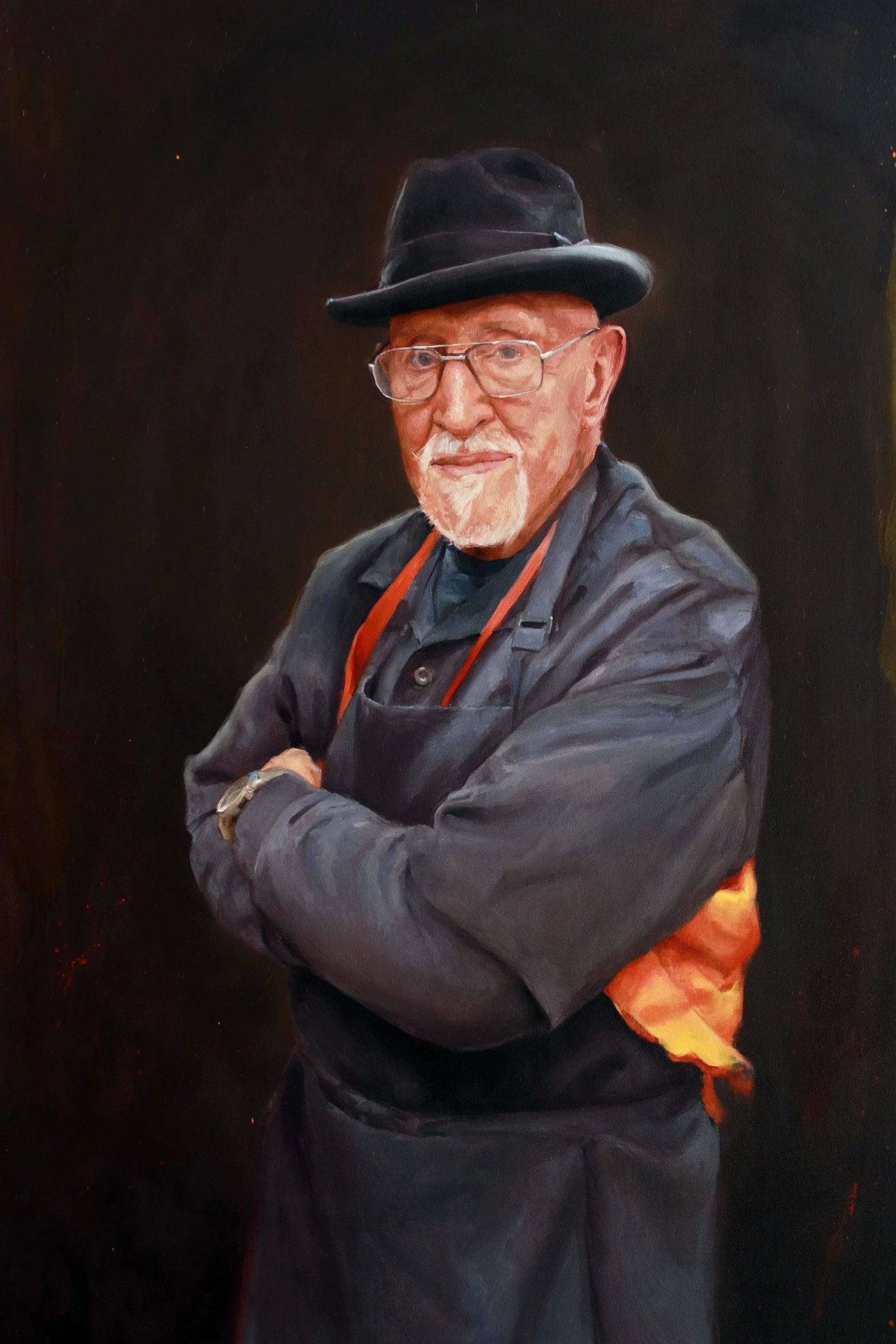 'Portrait of the Artist, Doc Price', oil on canvas, 36" x 24", 2019