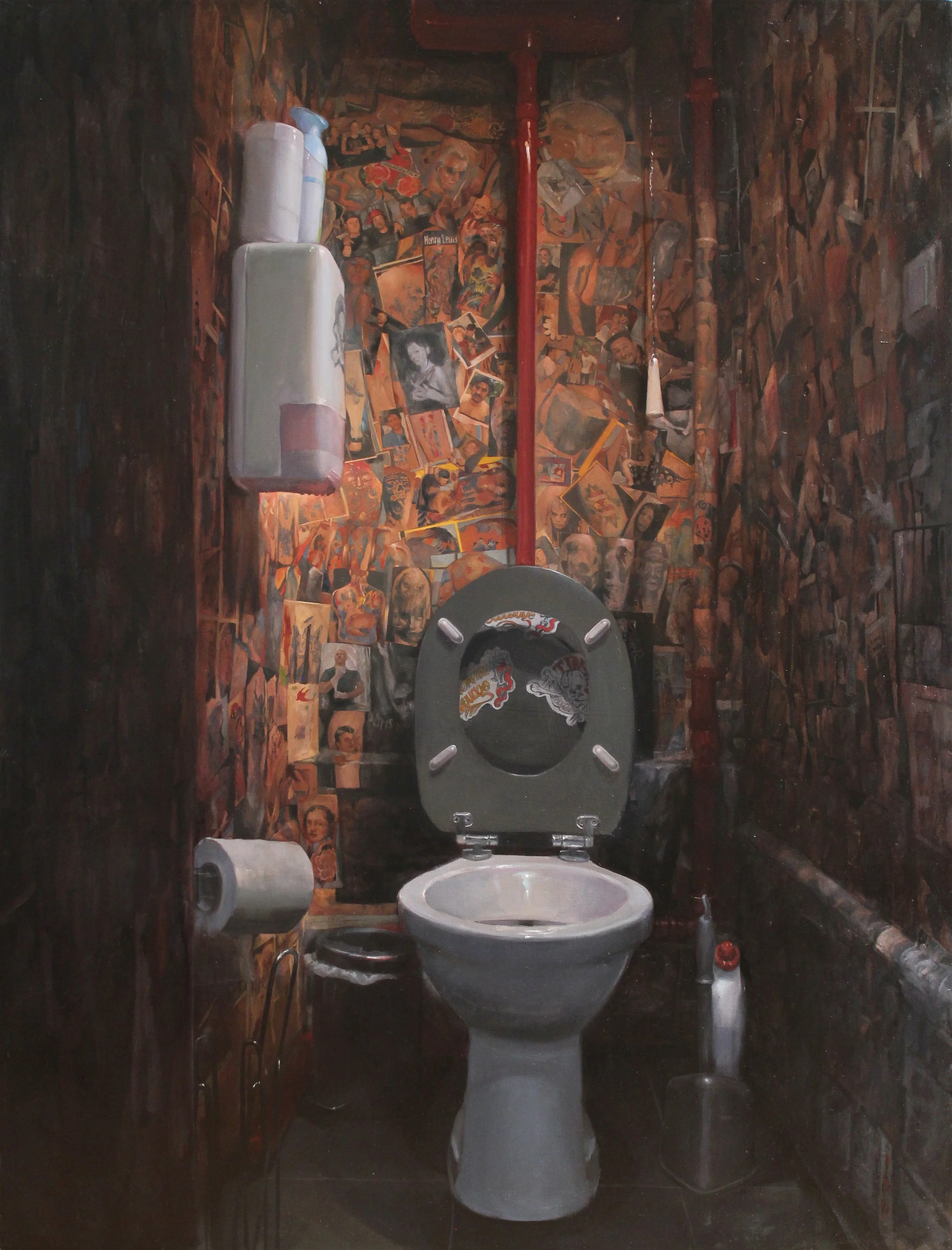 ‘Tin-tin’s Toilette, Paris, France’, oil on panel, 48” x 36”, 2016