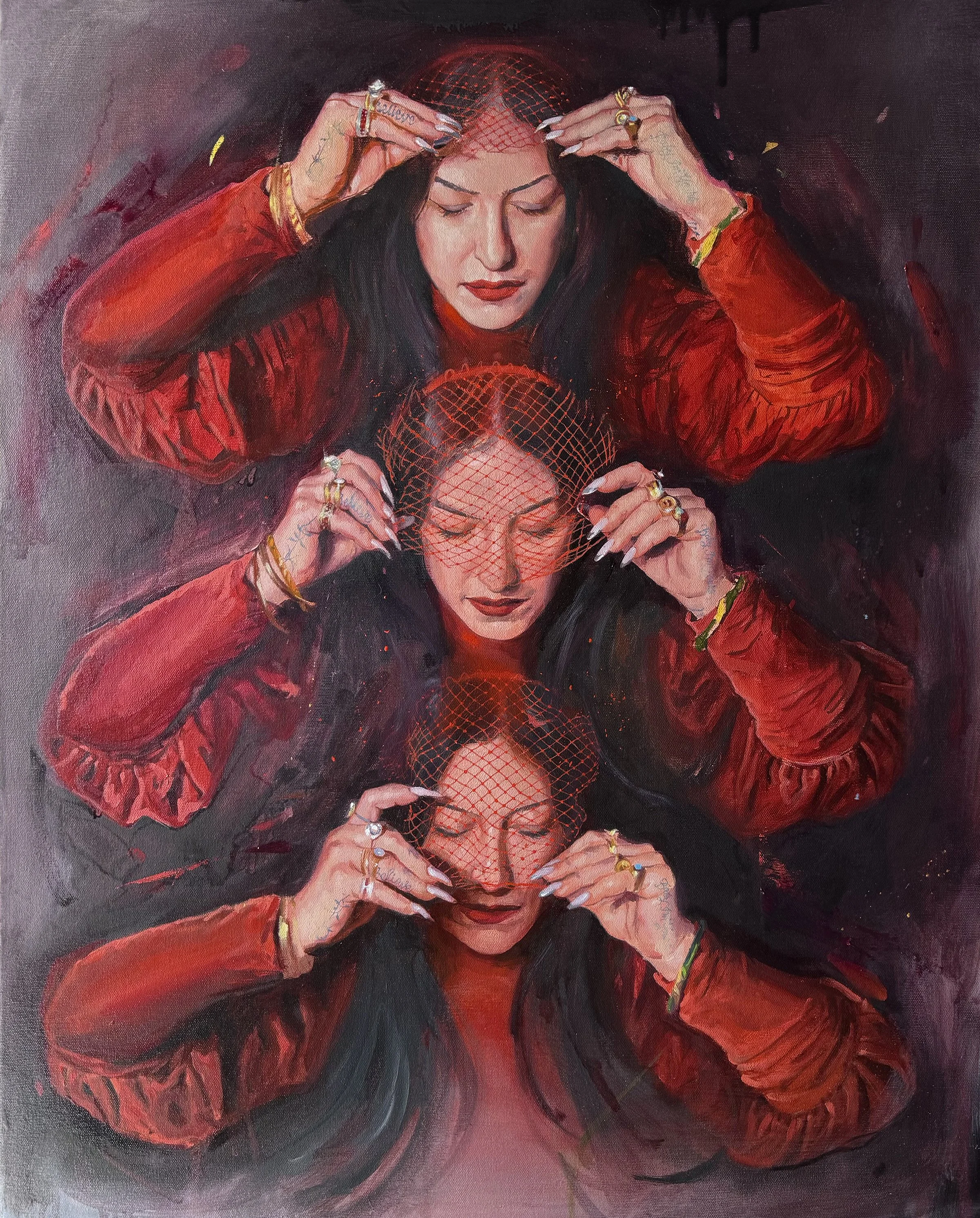 'Leila's Red Veil' (Work in Progress)