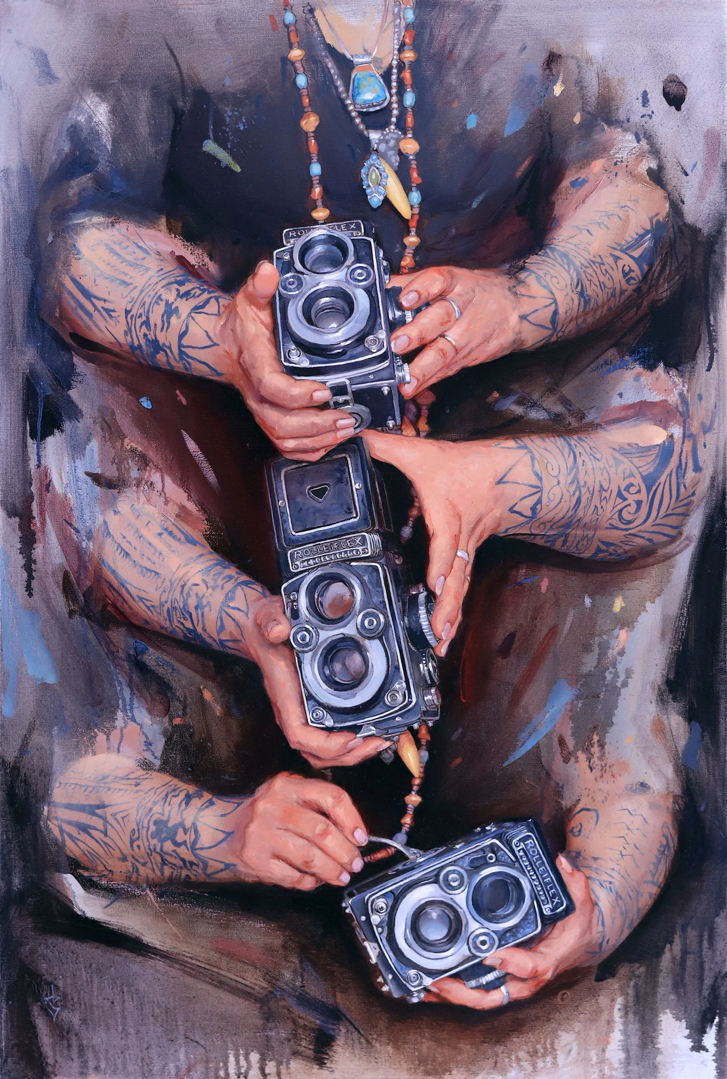   ‘Dianne Mansfield’s Hands in Motion’, oil on canvas, 36” x 24”, 2026 