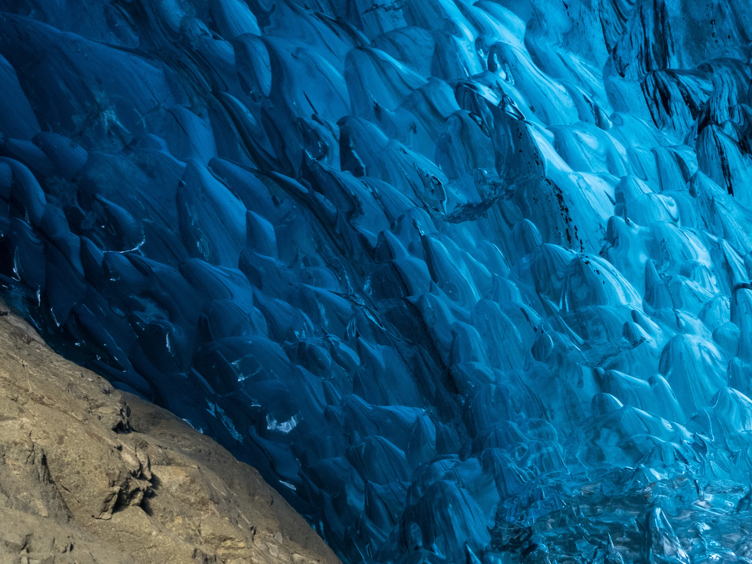 Rock versus ice.