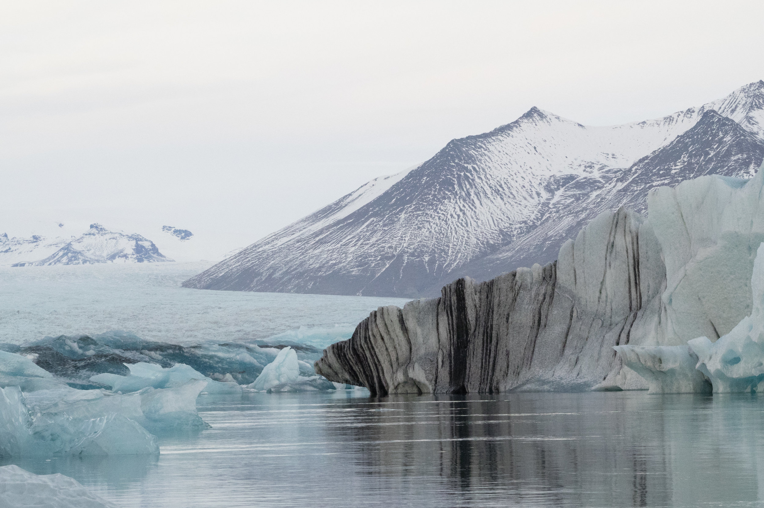 Glacier as far as the eye can see.