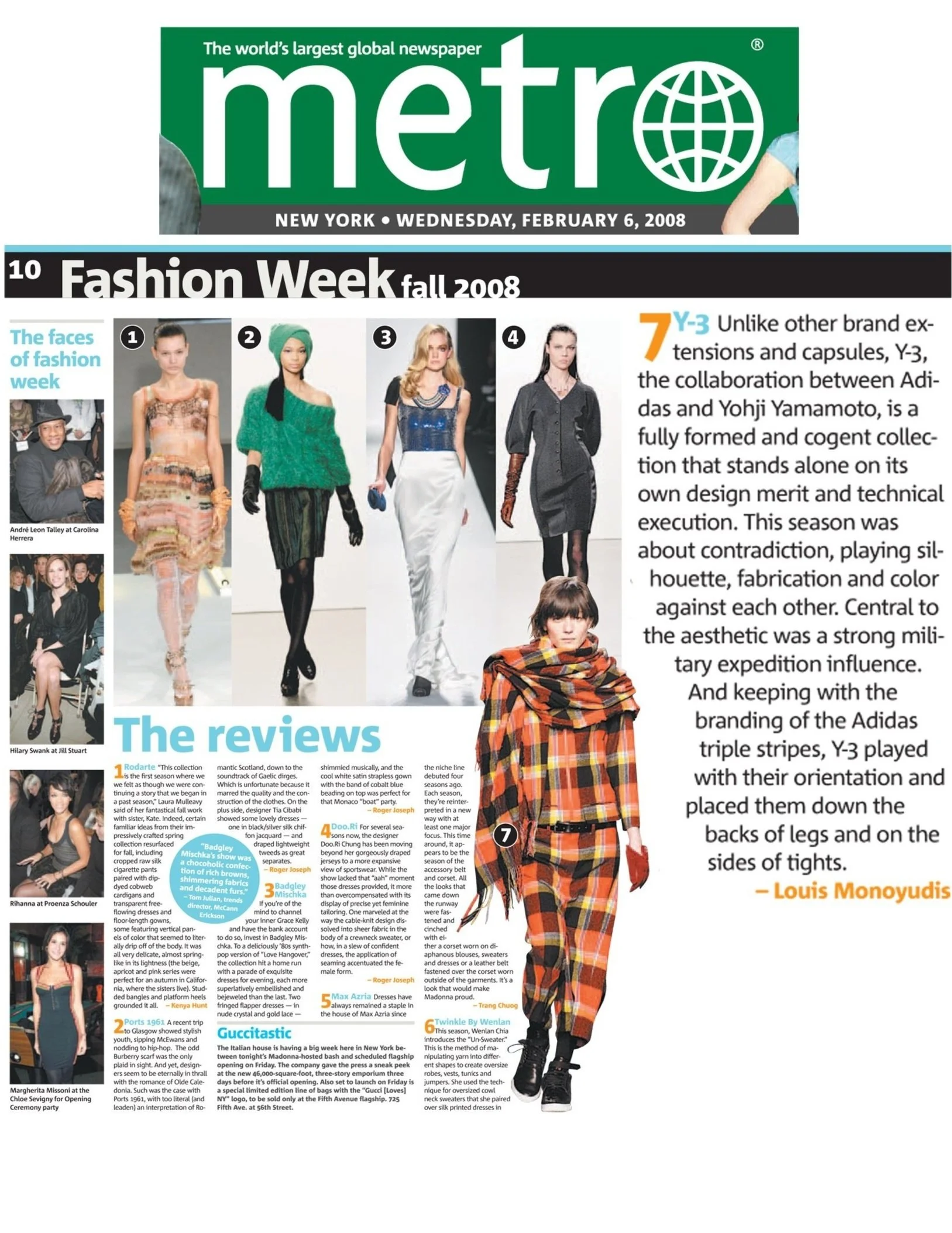 Y-3 Fashion Week Review