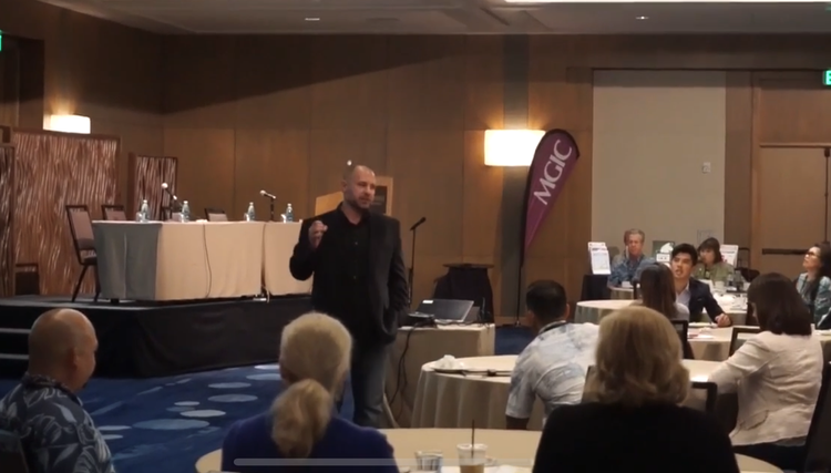 Brad Roche speaking to mortgage professionals