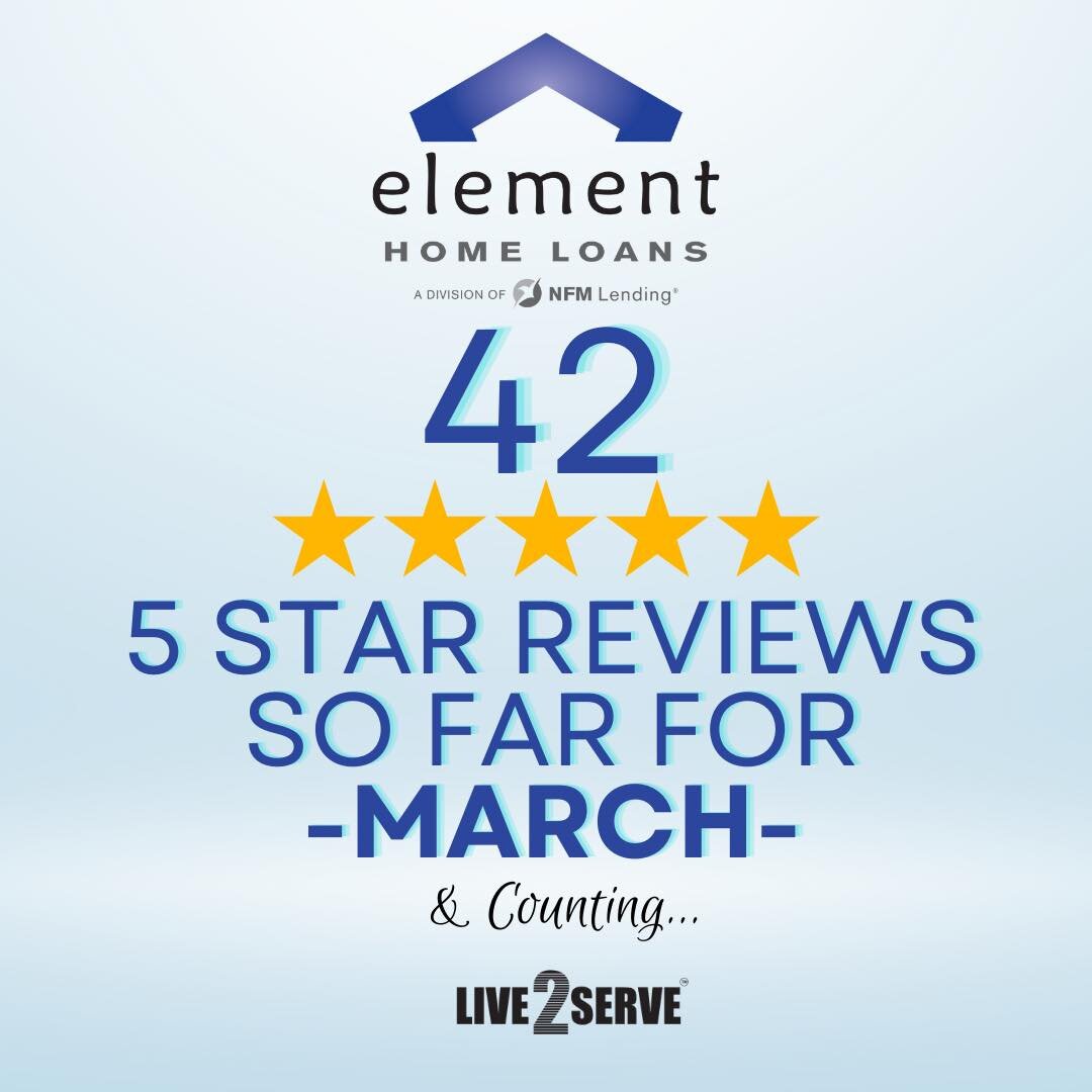 ⭐️ Huge shout out to the team! 👏 it&rsquo;s one thing to close a mortgage, it&rsquo;s another to do it in excellence!  42 clients gave 5 stars so far this month, thank you!  The support and confidence to introduce us to friends and family is truly a