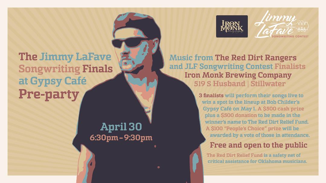 Jimmy LaFave Songwriting Contest Finalists to Perform Free Show April 30th